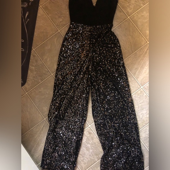 Black Sequin Women's Jumpsuit 
Brand: Privy - Picture 2 of 11